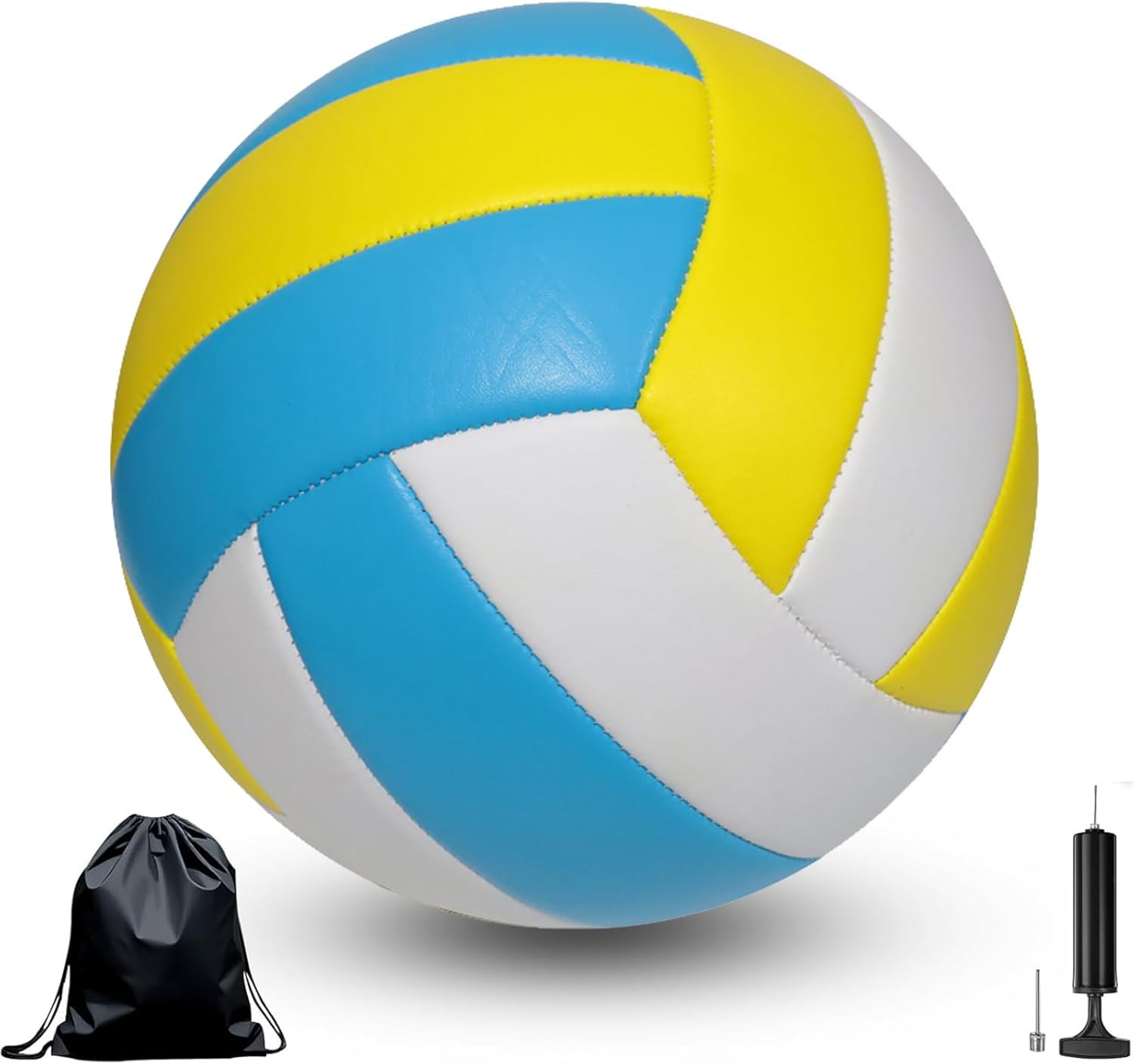 Volleyball, Girls Volley Ball for Outdoor or Beach Play, Soft Volleyball Official Size 5 with Pump Needles, Beach Volley Ball for Kids Teens Adults Beginners