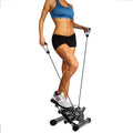 Adjustable Stepper Stepping Machine with Resistance Bands, Gray