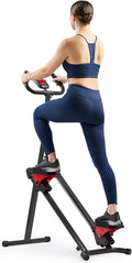 Stair Stepper w/Handlebar, Extended Step Range Climber Machine for Legs, Core and Glute Workouts, Connection with Free  App