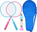Badminton Rackets Set of 2 4 6 for Adults Kids,Beach Lawn Backyard Game Outdoor Sports,Racquets,Shuttlecocks & Carry Bag Included