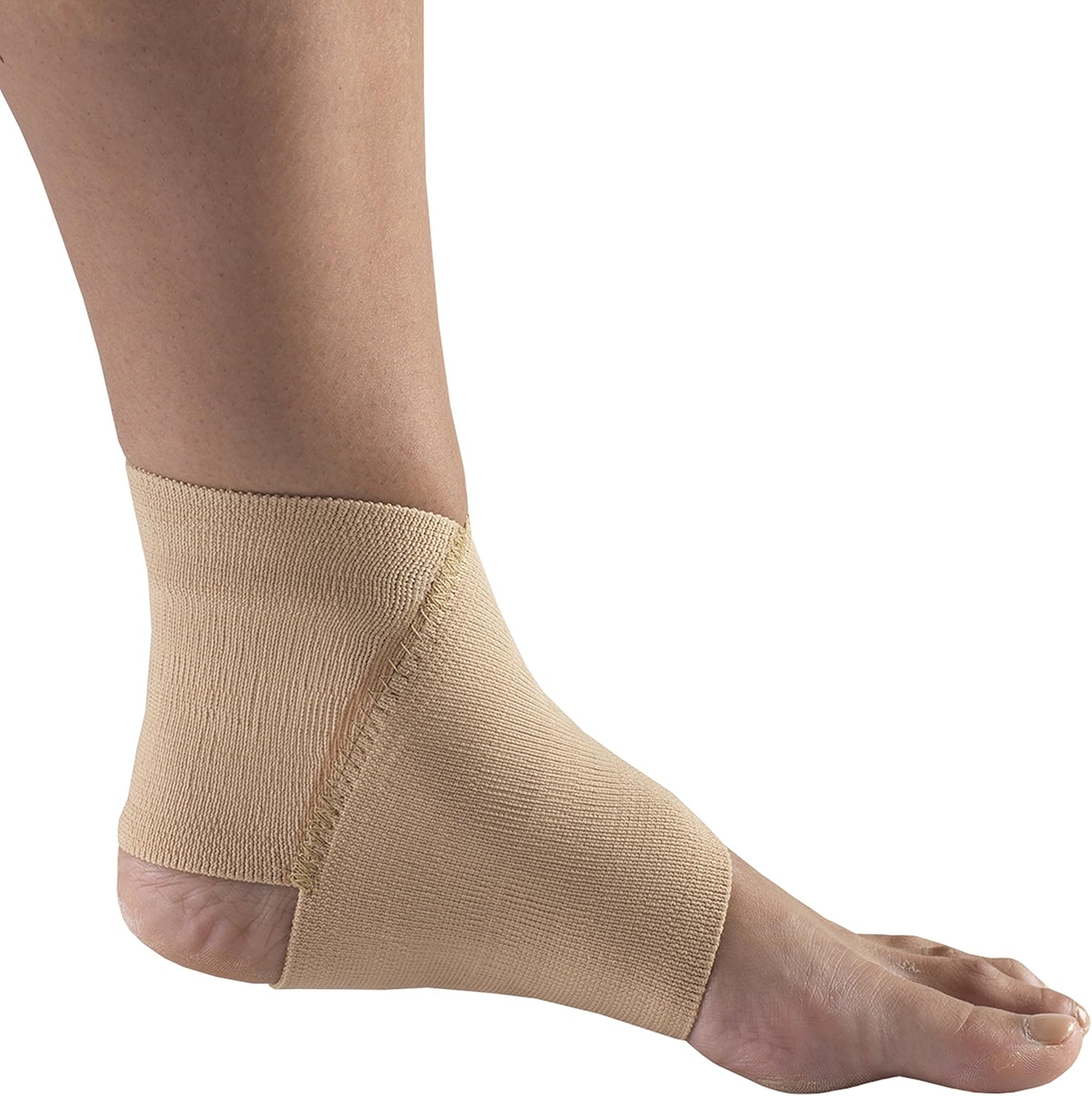 Figure 8 Ankle Support, Light Elastic Compression Brace, Muscle Joint Recovery, Beige, Medium