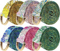 6 Packs Yoga Strap for Stretching Yoga Belt Adjustable Straps for Non Elastic Stretching Strap Exercise Straps for Pilates